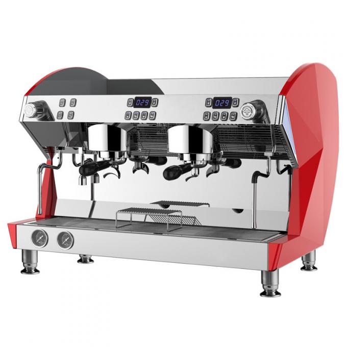 Semi Automatic Double Group Coffee Machine 10.5L 9 Bar Espresso Machine