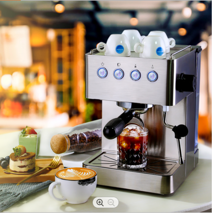 CRM3005E Silver Silver Espresso Machine , 15bar Home Espresso Maker