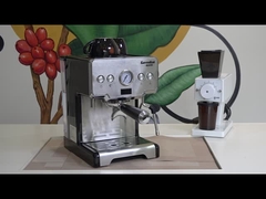 High Power Espresso Cappuccino Latte Machine With Italian Pump Hot Water Function