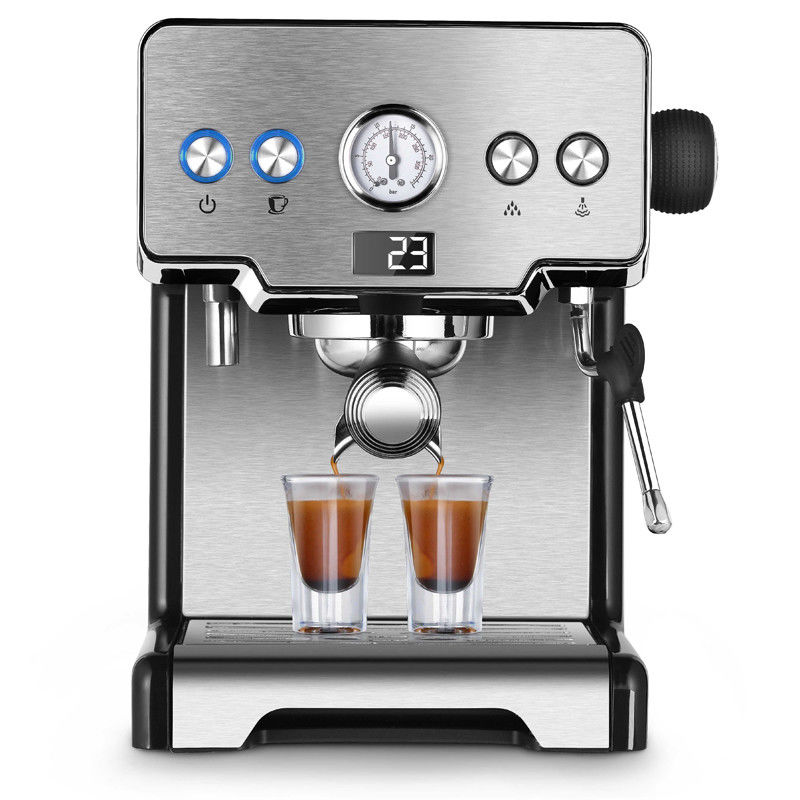 High Power Espresso Cappuccino Latte Machine With Italian Pump Hot Water Function