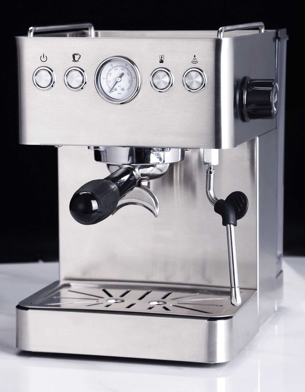 Italian Pump 220V Household Coffee Machine Espresso Cappuccino Latte 1.7L