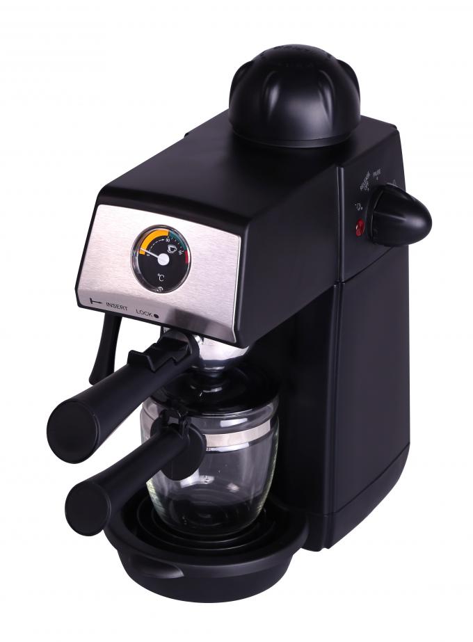 220V Steam Coffee Machines 4 Cups Black CRM2002 For Household